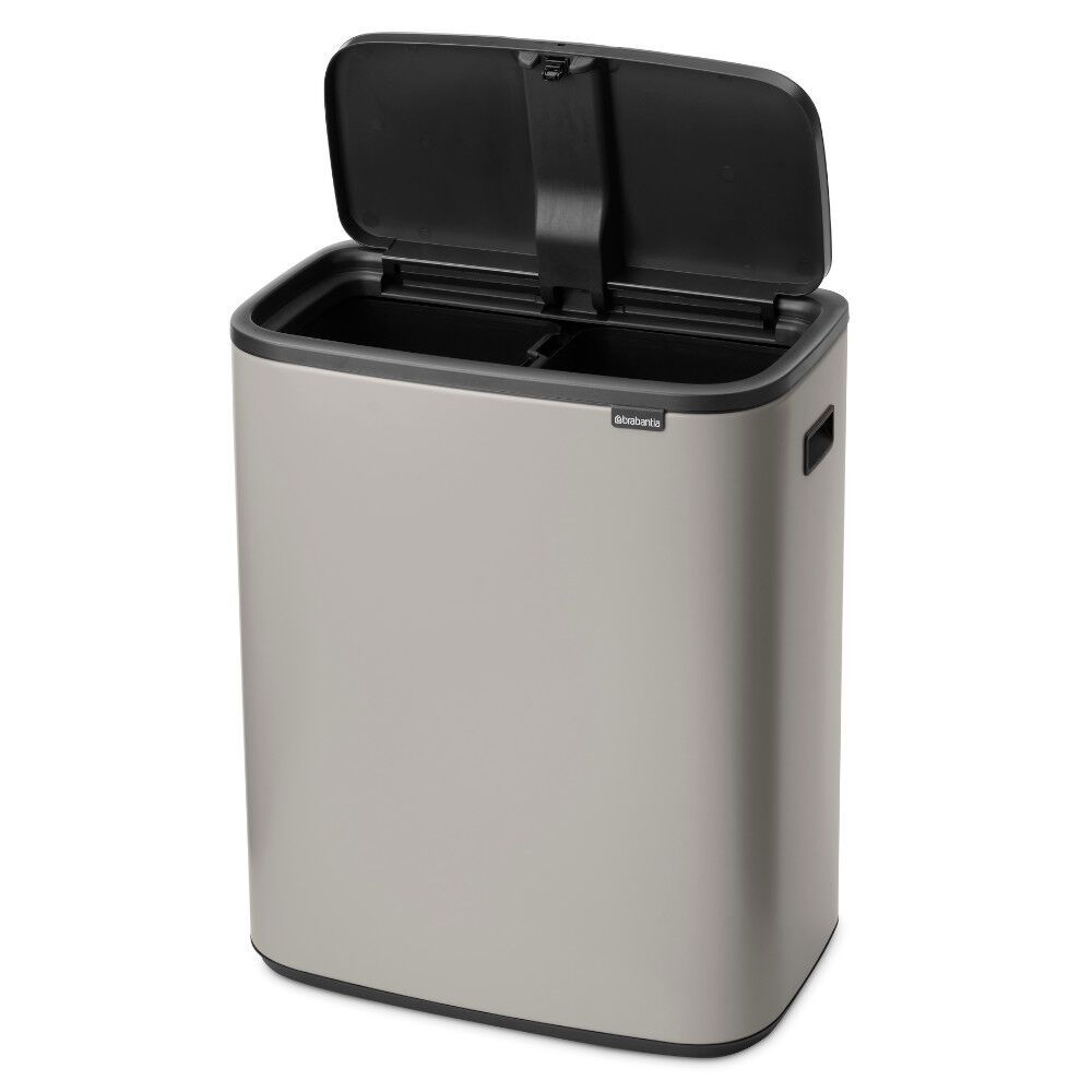 Šiukšlių dėžė Brabatia BO TOUCH BIN 2x30 L, Soft Grey, 255045