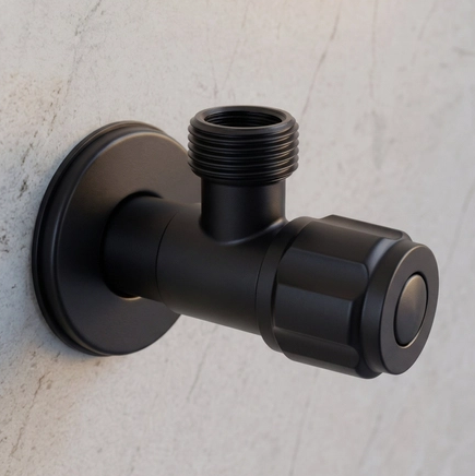 Kampinis ventilis Balneo 1/2" x 3/8" juodas, modelis 2, 5906792484002 Kampinis ventilis Balneo 1/2" x 3/8" juodas, modelis 2, 5906792484002