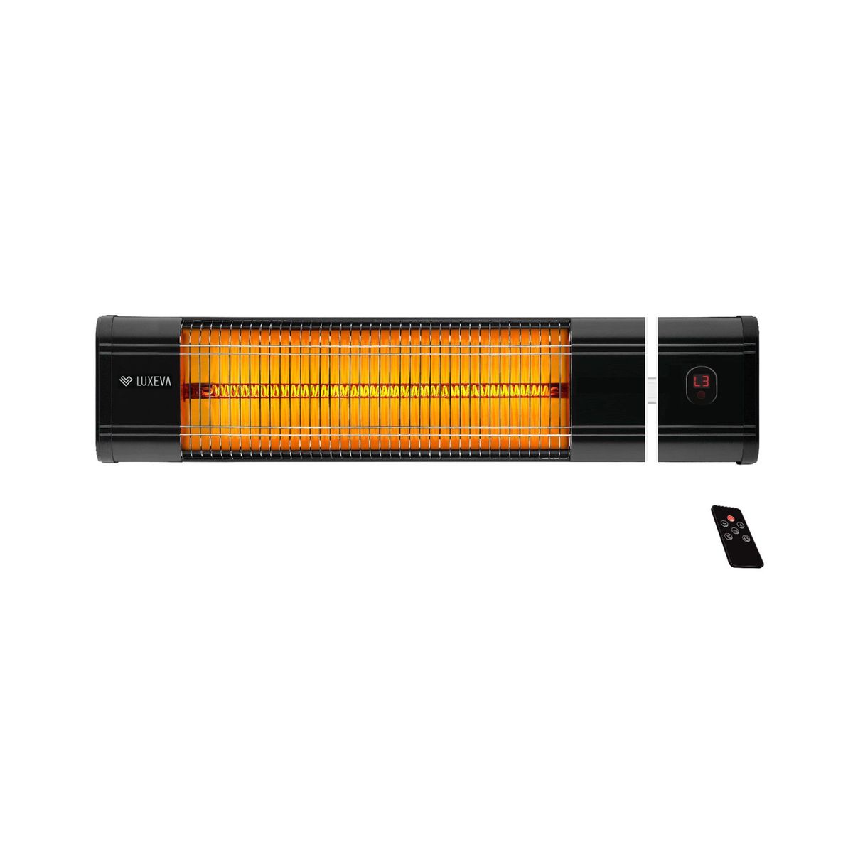 Infraraudonųjų spindulių šildytuvas “Greti” 2000W, juodas Infraraudonųjų spindulių šildytuvas “Greti” 2000W, juodas