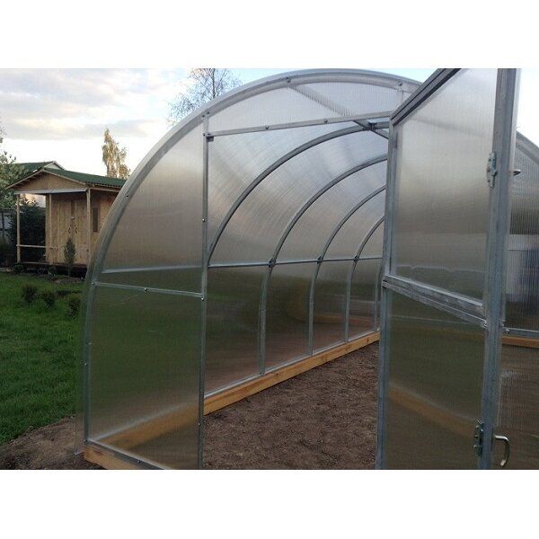 Šiltnamis SVAJONĖ KOMPAKT (plotis 2,4m), danga 4 mm 8 m