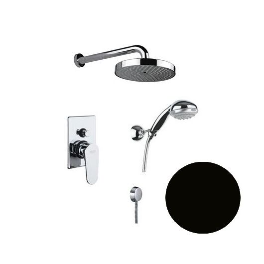 Potinkinė dušo sistema Fiore KEVON juoda matinė, 81NC6519