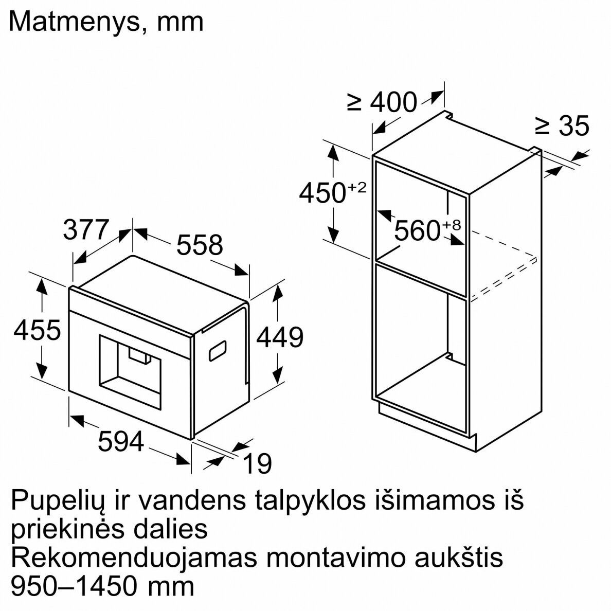 Įmontuojamas kavos aparatas Bosch CTL7181B0 Įmontuojamas kavos aparatas Bosch CTL7181B0
