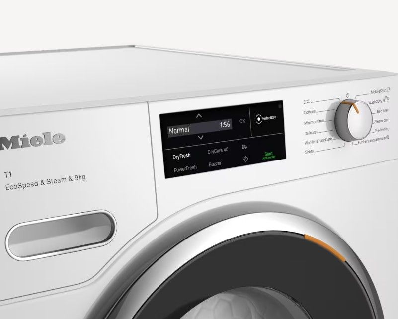 Džiovyklė Miele TWL680WP Steam amp9kg, 9 kg Džiovyklė Miele TWL680WP Steam amp9kg, 9 kg