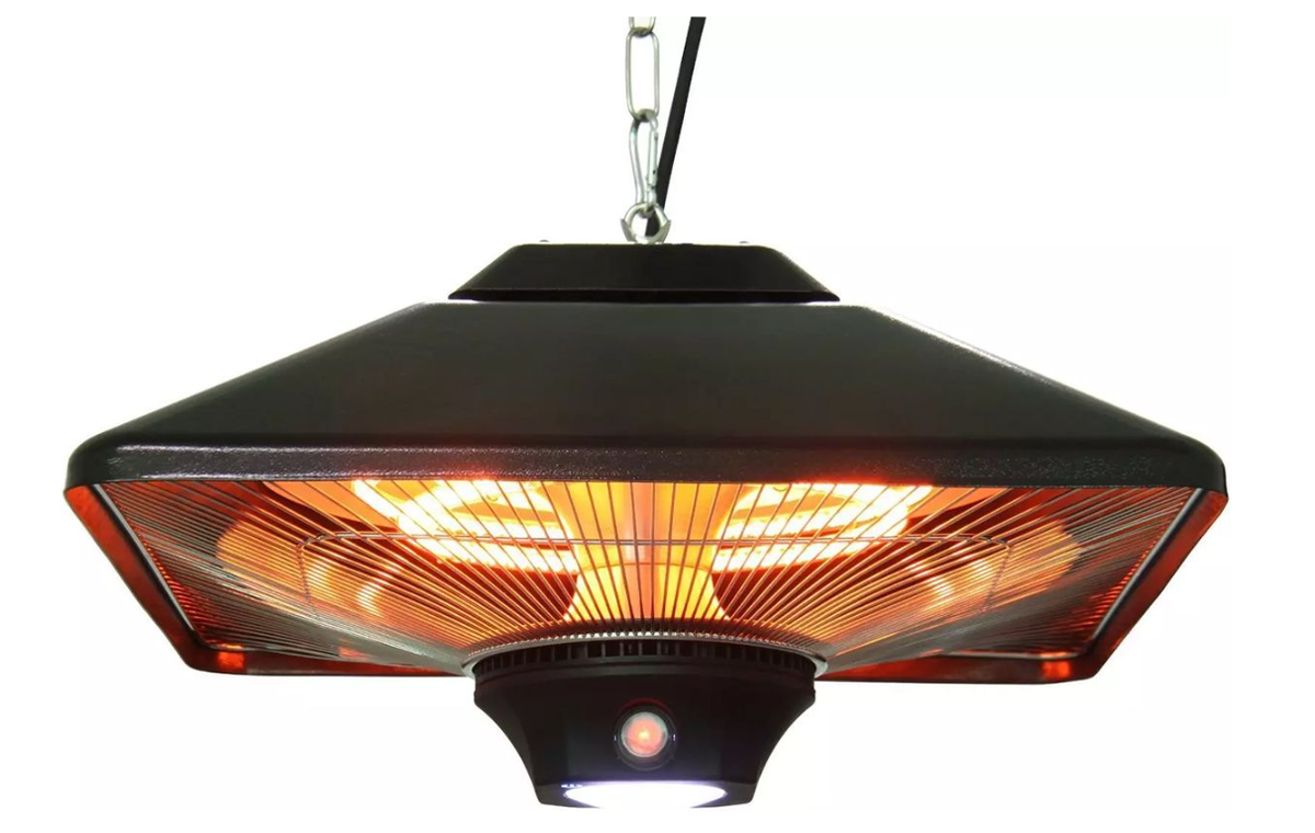 Pakabinamas infraraudonųjų spindulių šildytuvas TUNABONE TB2088-RMLED-II, IP24, 2000W