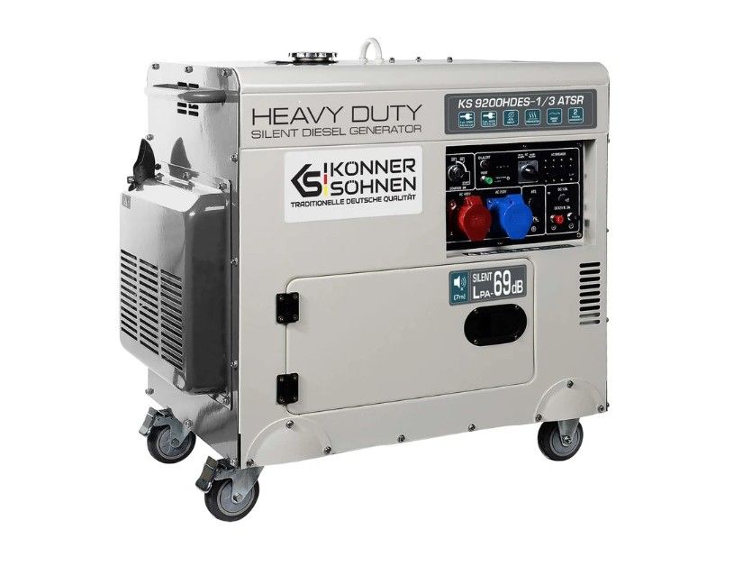 Dyzelinis generatorius 7500W, KS 9200HDES-1/3 ATSR (EURO V), KÖNNER amp SÖHNEN Dyzelinis generatorius 7500W, KS 9200HDES-1/3 ATSR (EURO V), KÖNNER amp SÖHNEN