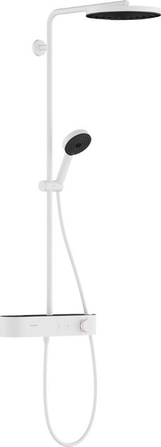 Dušo sistema HANSGROHE Pulsify S 260 1jet su ShowerTablet Select 400 termostatu, matinė balta, 24220700 Dušo sistema HANSGROHE Pulsify S 260 1jet su ShowerTablet Select 400 termostatu, matinė balta, 24220700