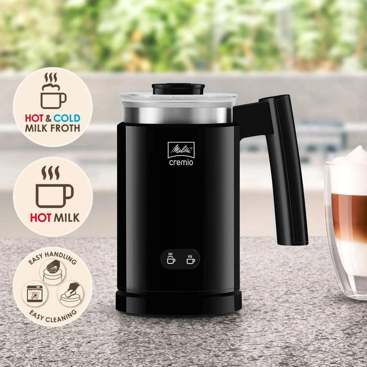 Pieno putų plaktuvas Melitta 1014-02 Cremio