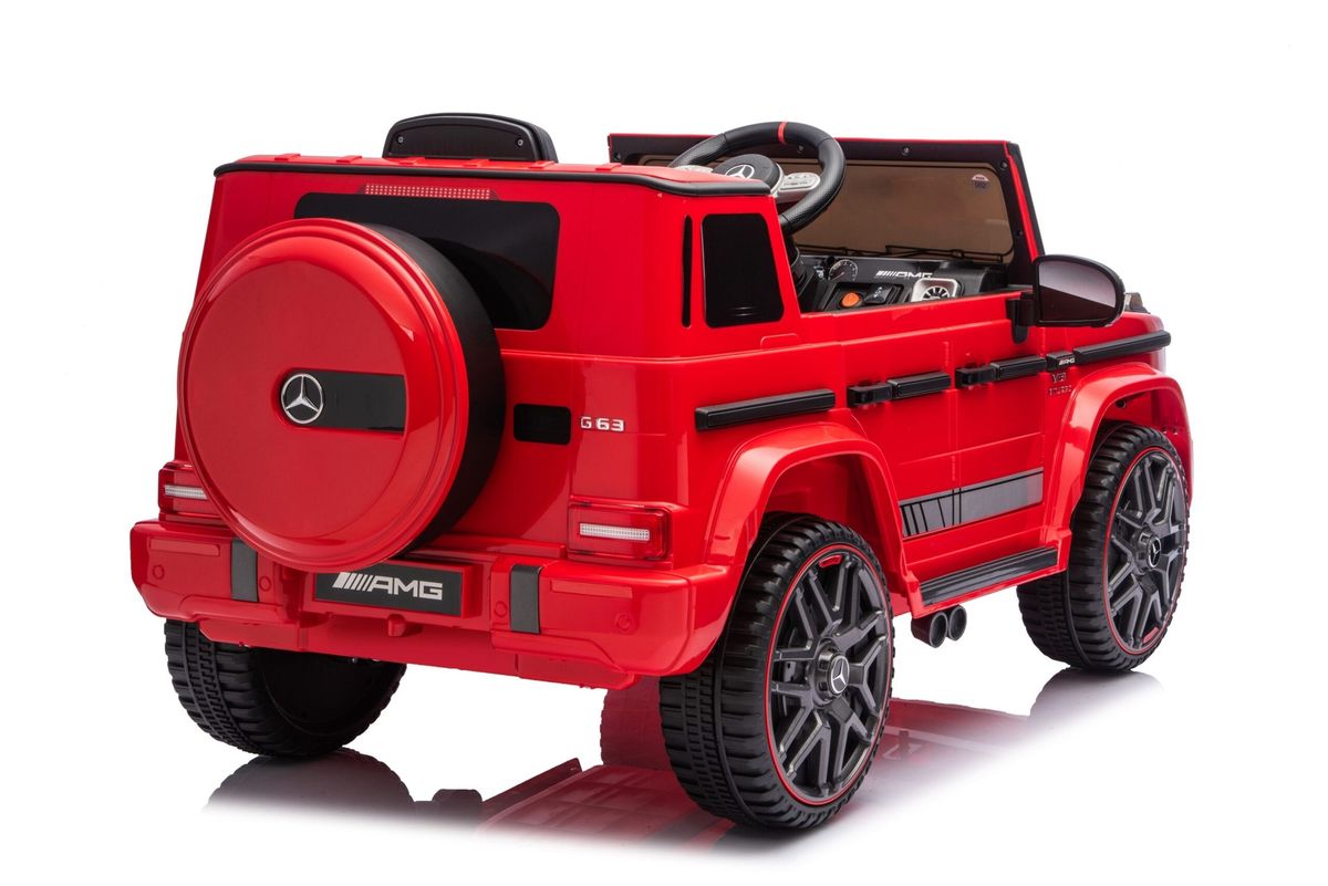 Vaikiškas elektromobilis Mercedes G63 HATIS, raudonas Vaikiškas elektromobilis Mercedes G63 HATIS, raudonas