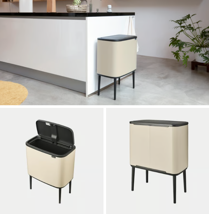 Šiukšlių dėžė Brabantia BO TOUCH BIN 36 L, Soft Beige 201189