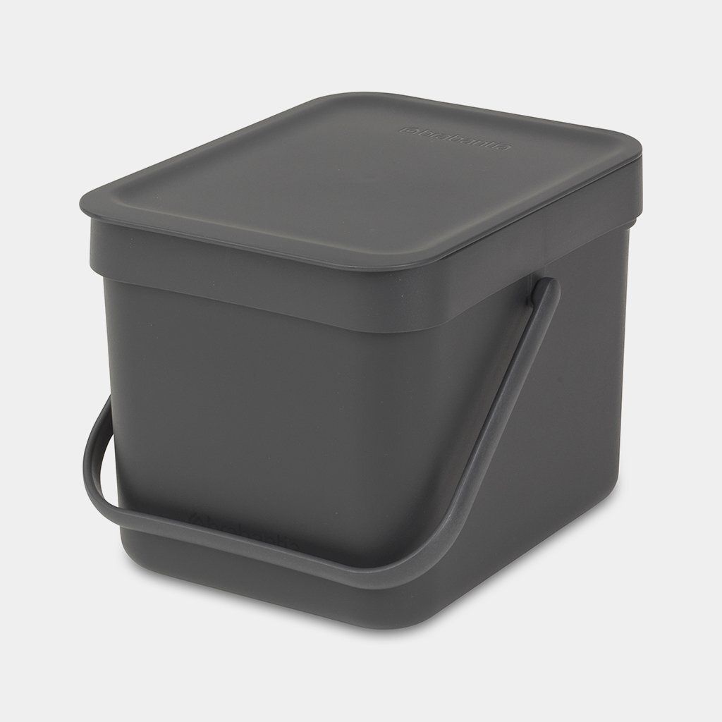 Šiukšlių dėžė SORT&amp;GO 6 L, grey, 109720