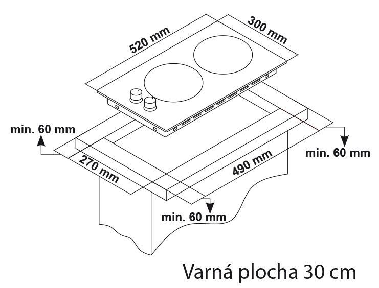 Dujinė kaitlentė domino Guzzanti GZ 8202