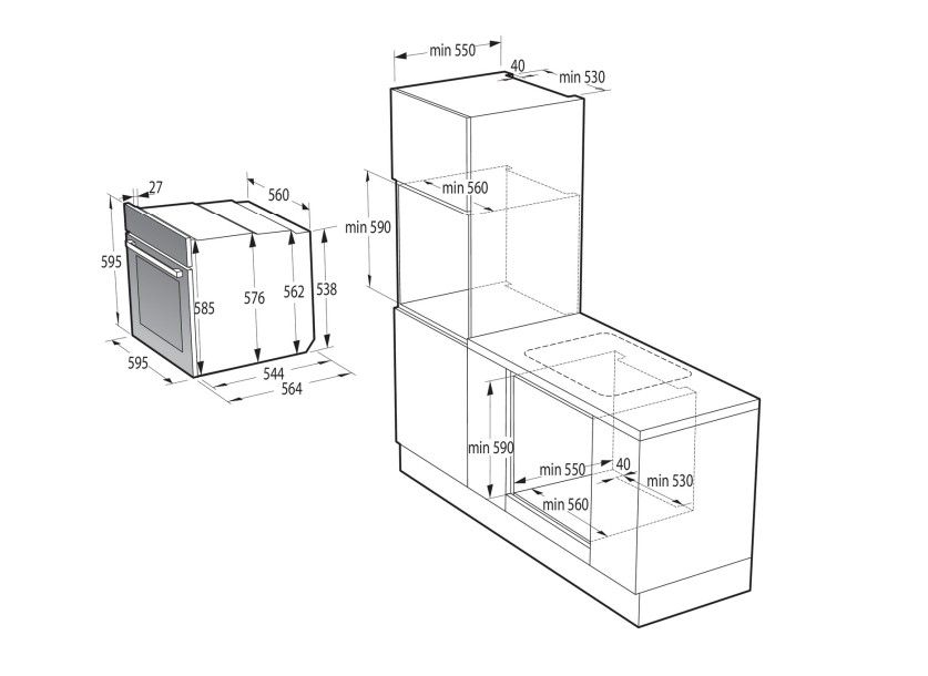 Įmontuojama Orkaitė Gorenje BSA6737E15BG