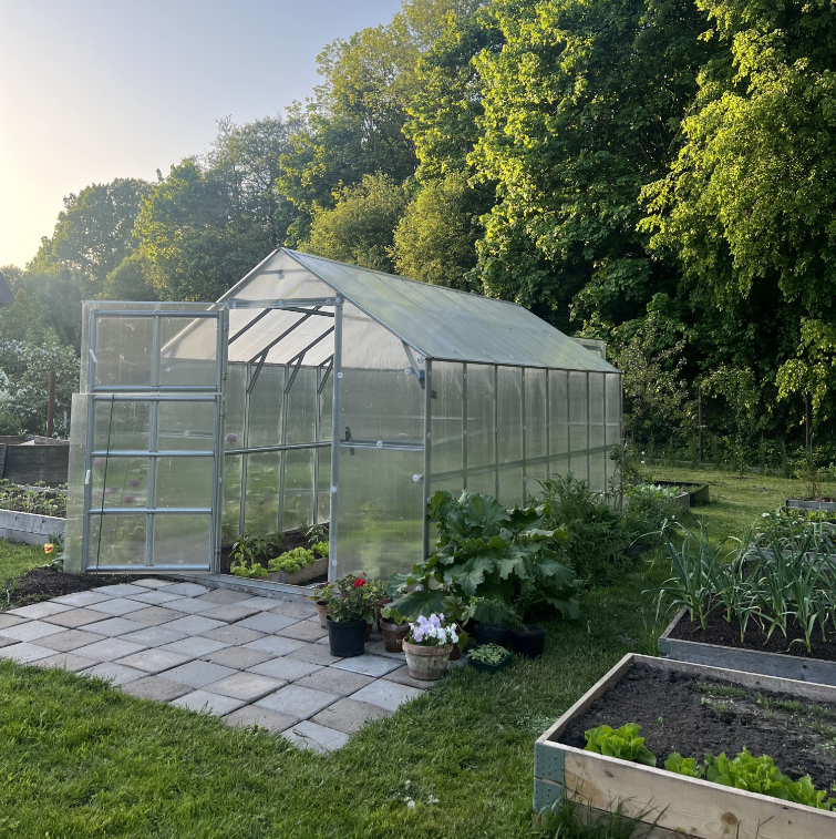 Šiltnamis KLASIKA HOUSE, 12,15 m2 , plotis 2,35 m, danga 6 mm, ilgis 5,17 m