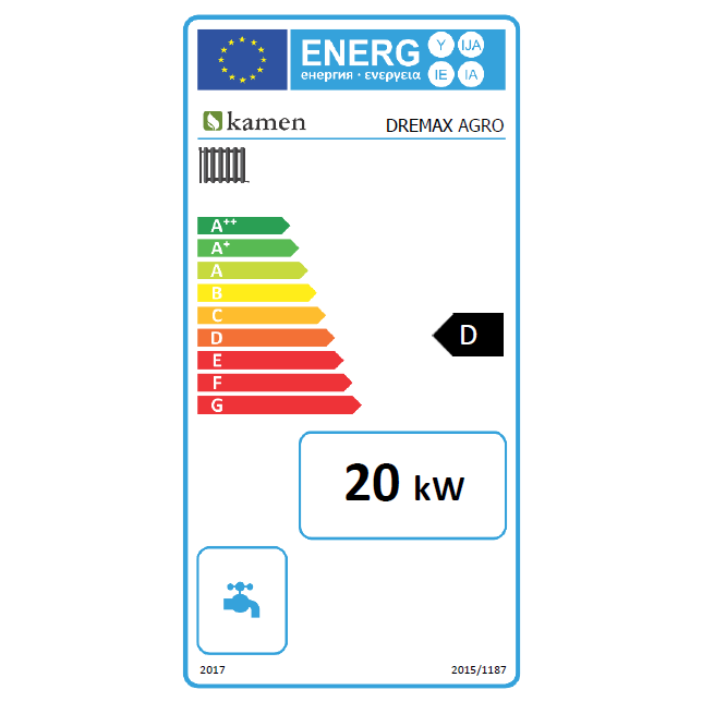 Kieto kuro katilas Kamen DREMAX 20 kW