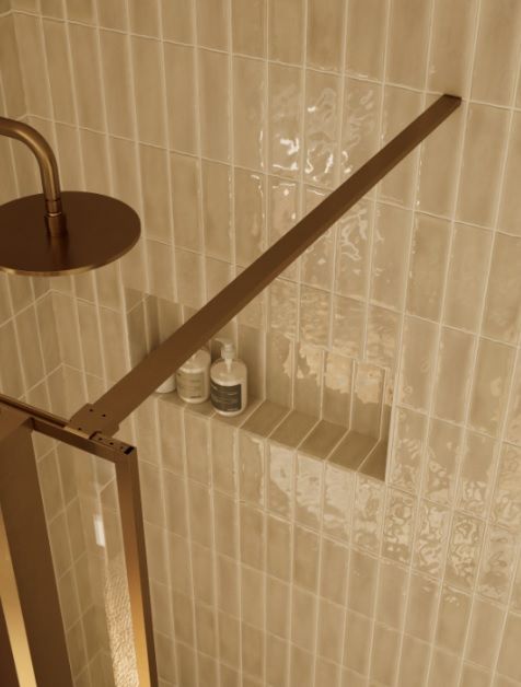 Dušo sienelė Riho Define 400 Copper Mat 90 cm