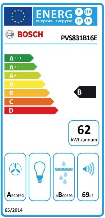 Indukcinė kaitlentė su integruota ventiliacijos sistema Bosch PVS831B16E Indukcinė kaitlentė su integruota ventiliacijos sistema Bosch PVS831B16E