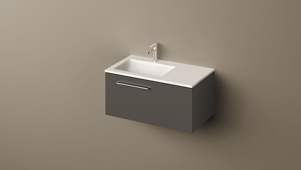 Akmens masės praustuvas PAA Loto nestandartinio dydžio 600-1200 mm x 490 mm, baltas ILOT600-1200/00