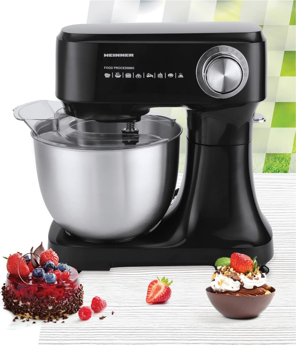 Planetinis maišytuvas 600W, 3.5L HPM-D750BK HEINNER Planetinis maišytuvas 600W, 3.5L HPM-D750BK HEINNER