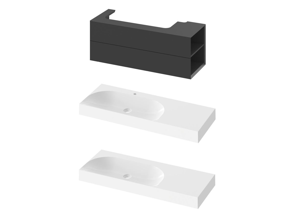 Spintelė po praustuvu Ravak SD Lite 120 D matinis X000001892