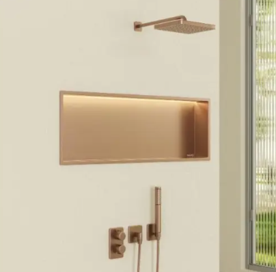 Įleidžiama sieninė lentyna Balneo Wall Box LED vario sp., 30x90x10 cm, B0101040109-3 Įleidžiama sieninė lentyna Balneo Wall Box LED vario sp., 30x90x10 cm, B0101040109-3