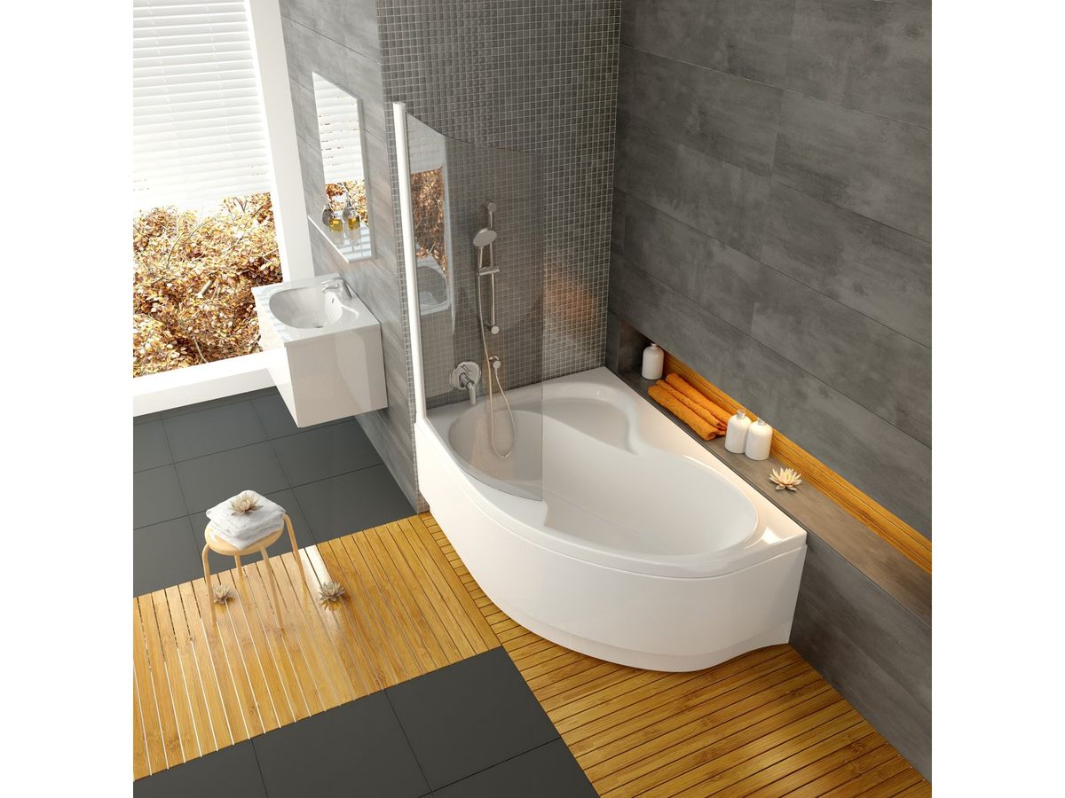 Vonia Ravak ROSA II 160x105 L balta CM21000000 (Pažeista pakuotė)