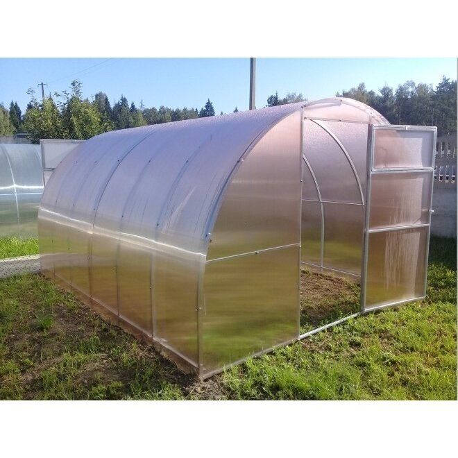 Šiltnamis SVAJONĖ MINI (plotis 1,65m), NANO polikarbonatas 6 mm 6 m