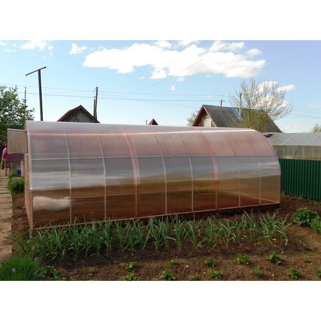 Šiltnamis SVAJONĖ (plotis 3m), NANO polikarbonatas 4 mm 4 m