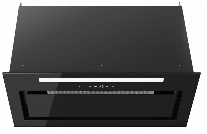 Įmontuojamas 60 cm gartraukis Schlosser TD60TCBLA FULL GLASS, juodas