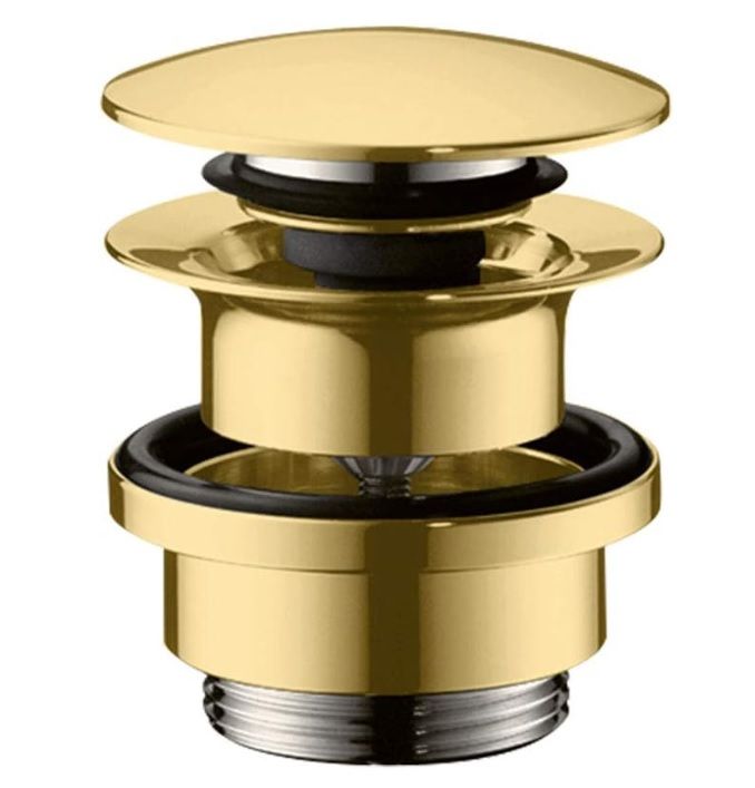 Sifono dugno vožtuvas Hansgrohe Clic Clac Polished Gold Optic 50100990 Sifono dugno vožtuvas Hansgrohe Clic Clac Polished Gold Optic 50100990
