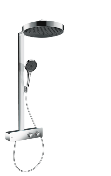 Dušo sistema Hansgrohe Rainfinity 360 1 jet su dušo lentynėle, chromas 26853000