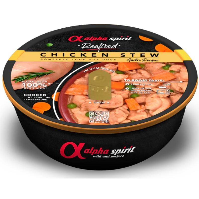 ALPHA SPIRIT Realfood troškinys su vištiena 280g, ALPHD060610550