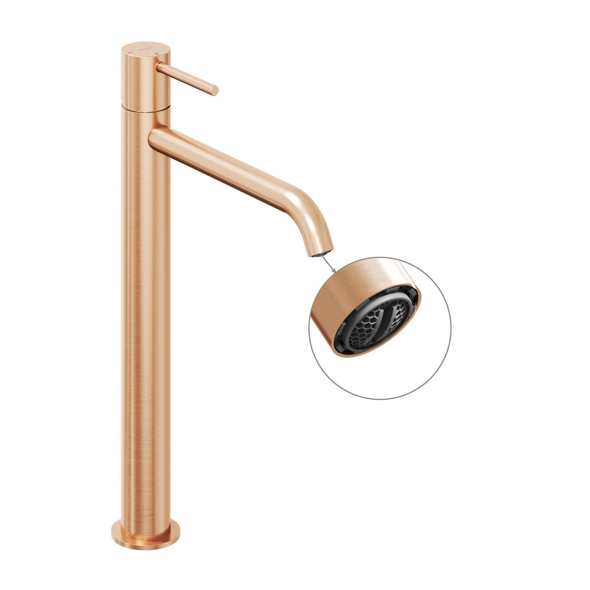 Ravak Praustuvo maišytuvas 340 mm be dugno vožtuvo, Rose Gold Brushed X070408