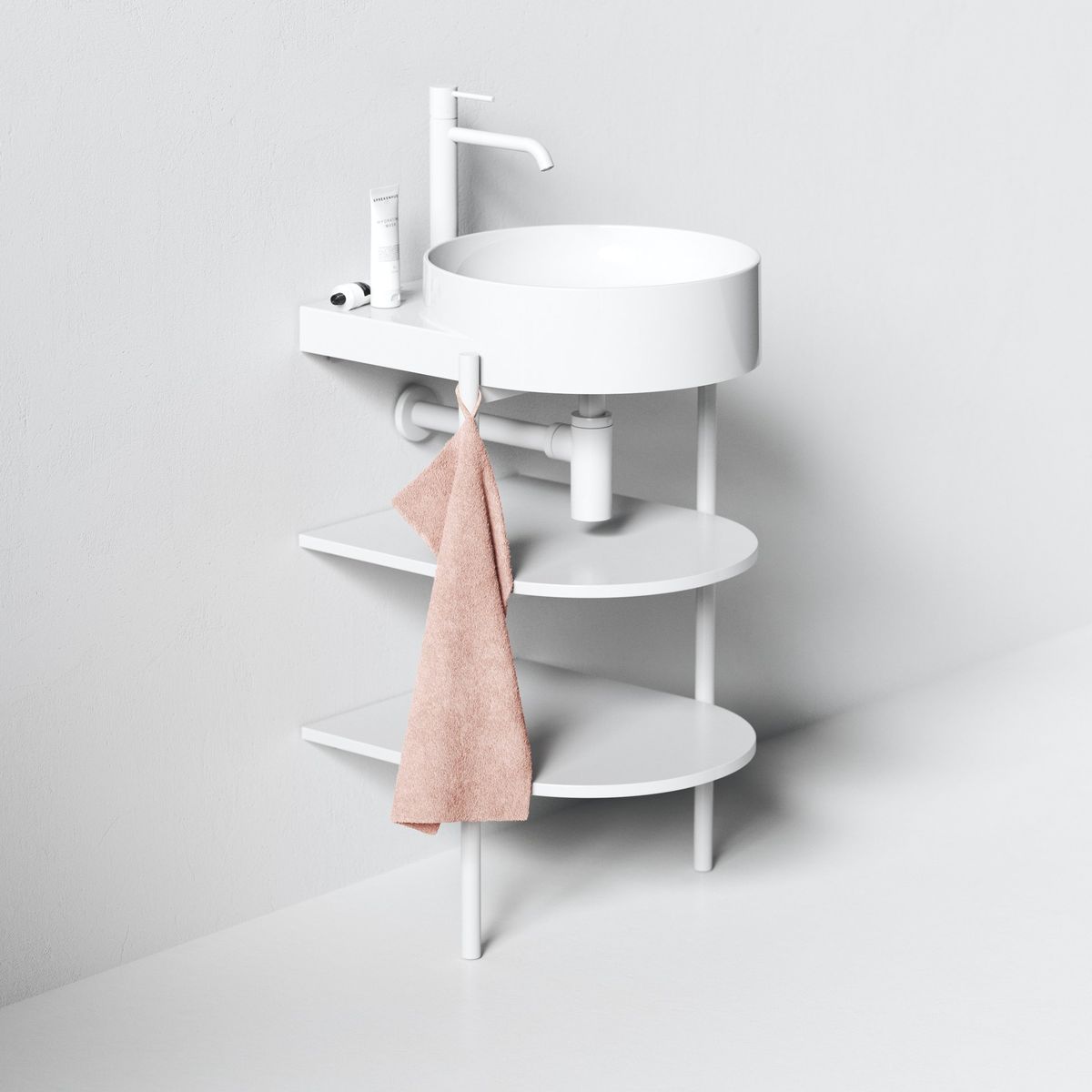 Spintelė po praustuvu Ravak CS Yard 40, matinė balta, D80000E004 Spintelė po praustuvu Ravak CS Yard 40, matinė balta, D80000E004