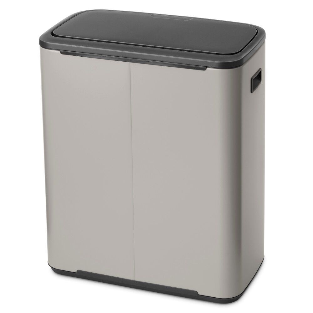 Šiukšlių dėžė Brabatia BO TOUCH BIN 2x30 L, Soft Grey, 255045