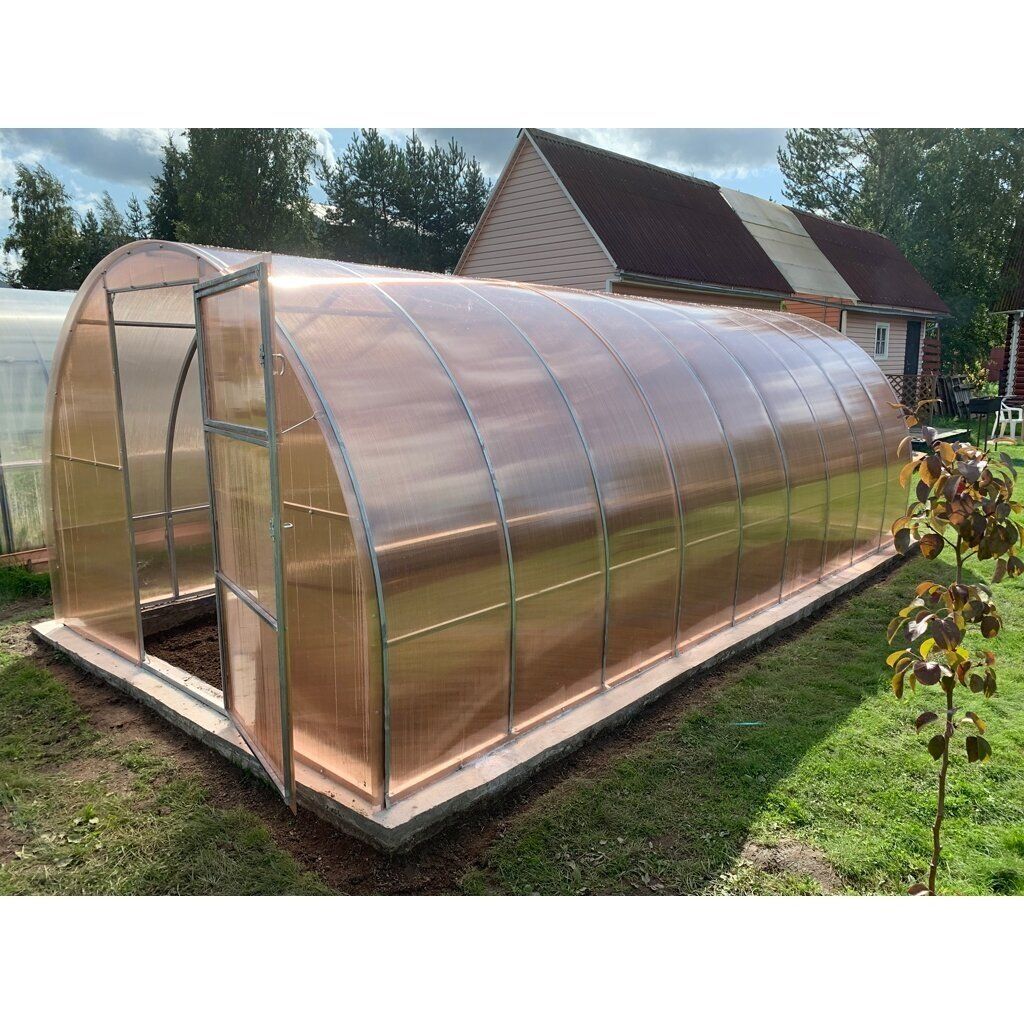 Šiltnamis SVAJONĖ (plotis 3m), NANO polikarbonatas 4 mm 6 m