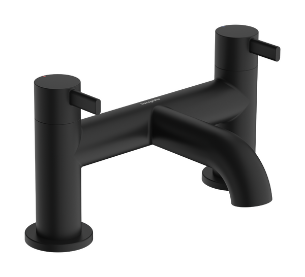 Dviejų angų vonios maišytuvas HANSGROHE Zesis S, montuojamas ant vonios krašto, matinis juodas, 74423670 Dviejų angų vonios maišytuvas HANSGROHE Zesis S, montuojamas ant vonios krašto, matinis juodas, 74423670