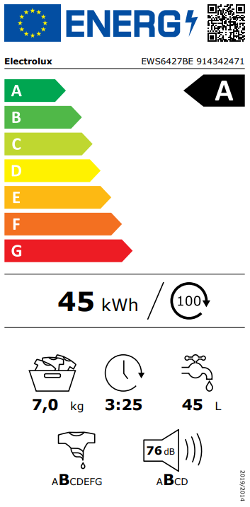 Skalbyklė ELECTROLUX EWS6427BE