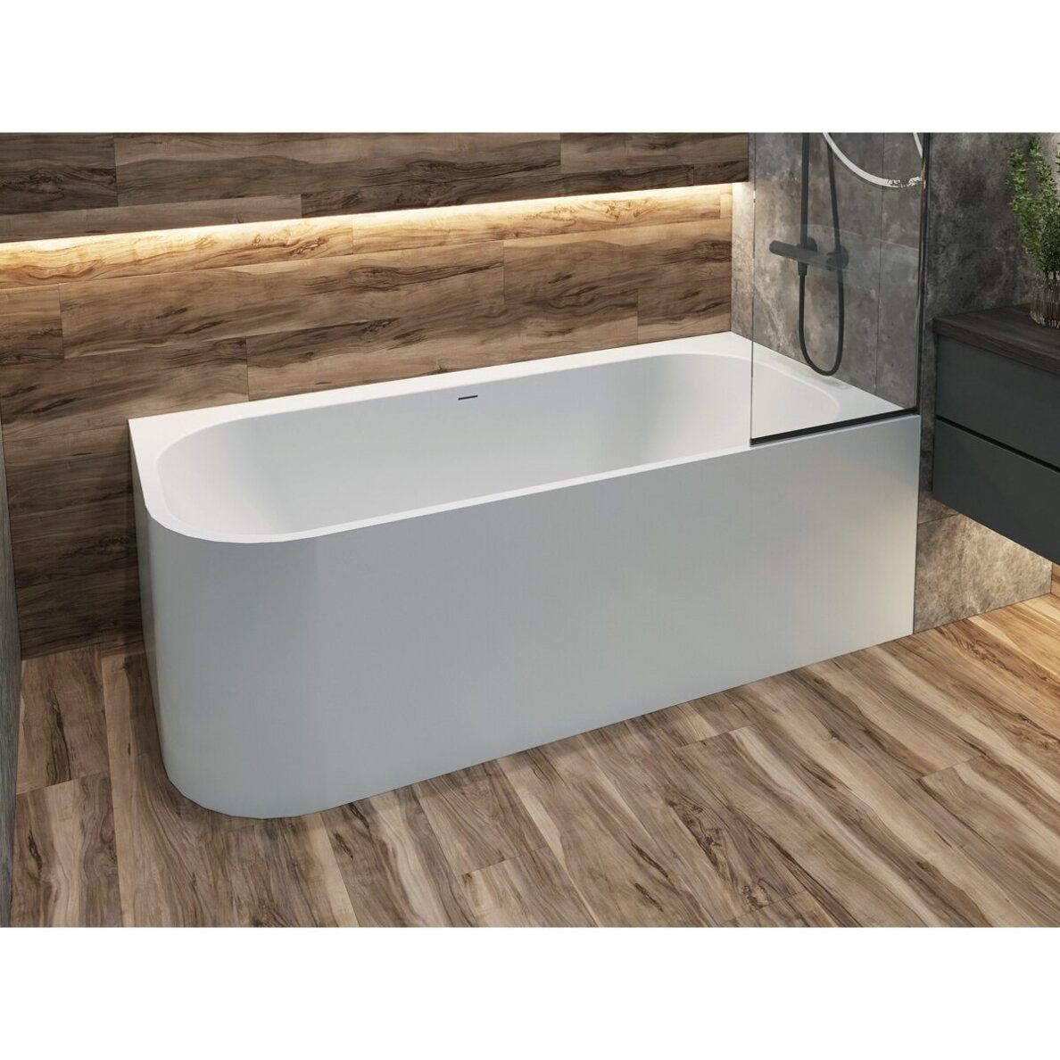 Lieto akmens vonia Bathesa Vesta L 186x87 cm