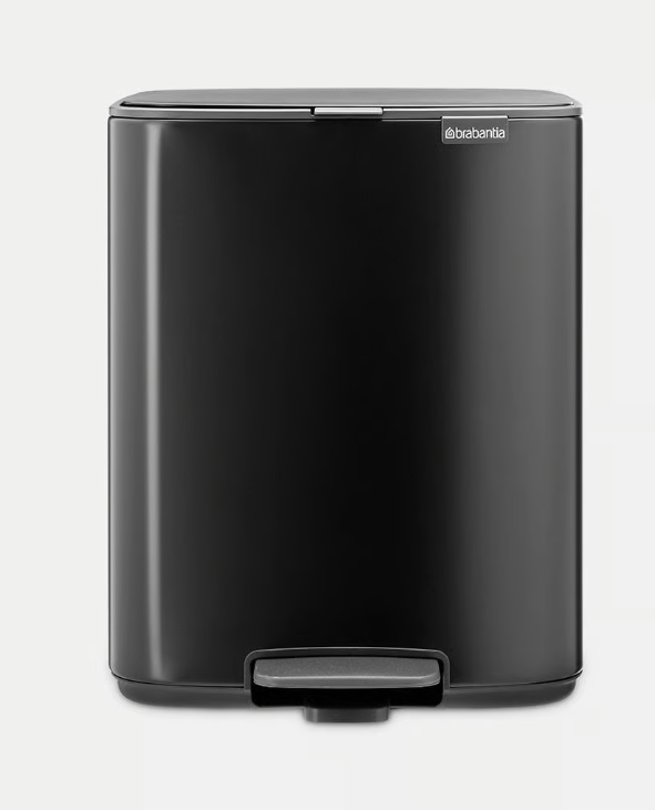 Šiukšlių dėžė Brabantia Bo, 12L., Matt Black, 238000
