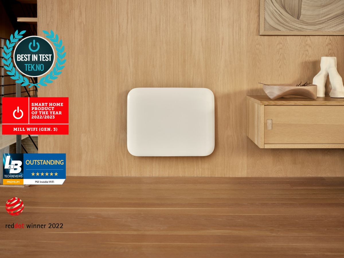 Elektrinis šildytuvas Mill PA400WIFI4, 400 W | patalpoms 4-6 m², IPX4, 60 mėn garantija