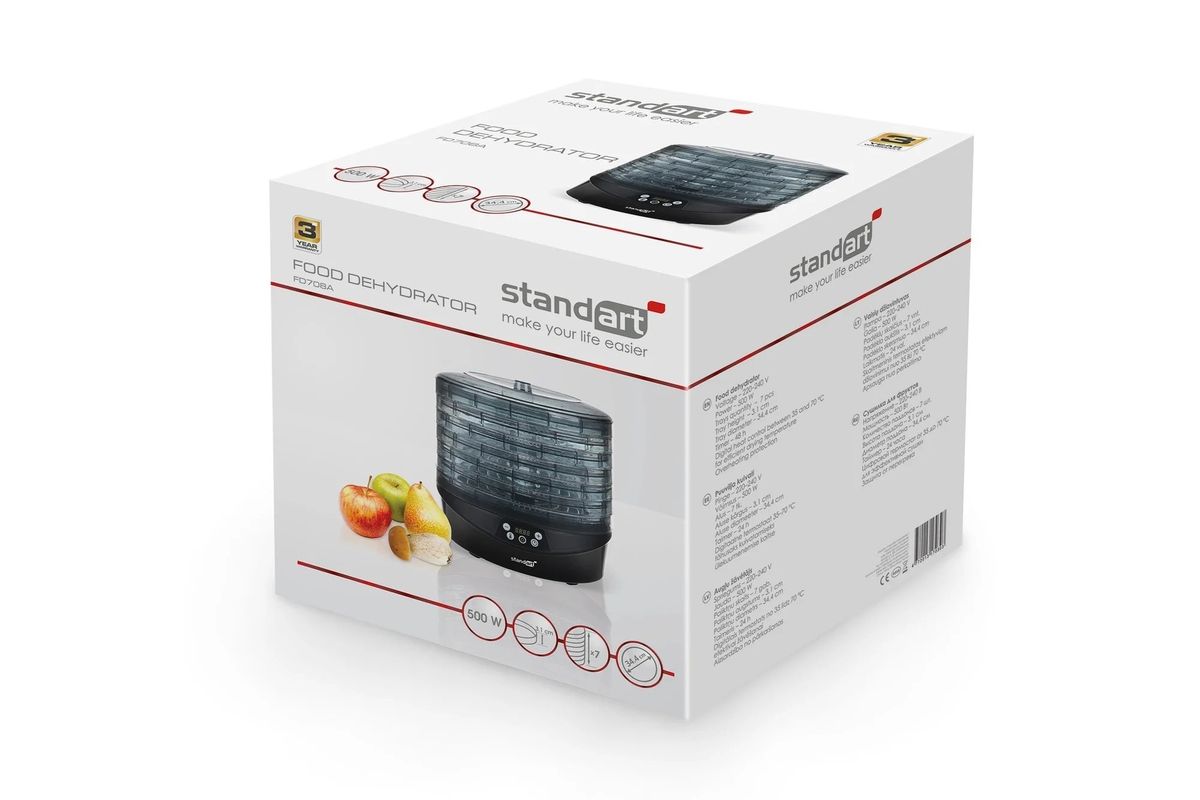 Vaisių džiovyklė Standart FD708A, 500 W Vaisių džiovyklė Standart FD708A, 500 W