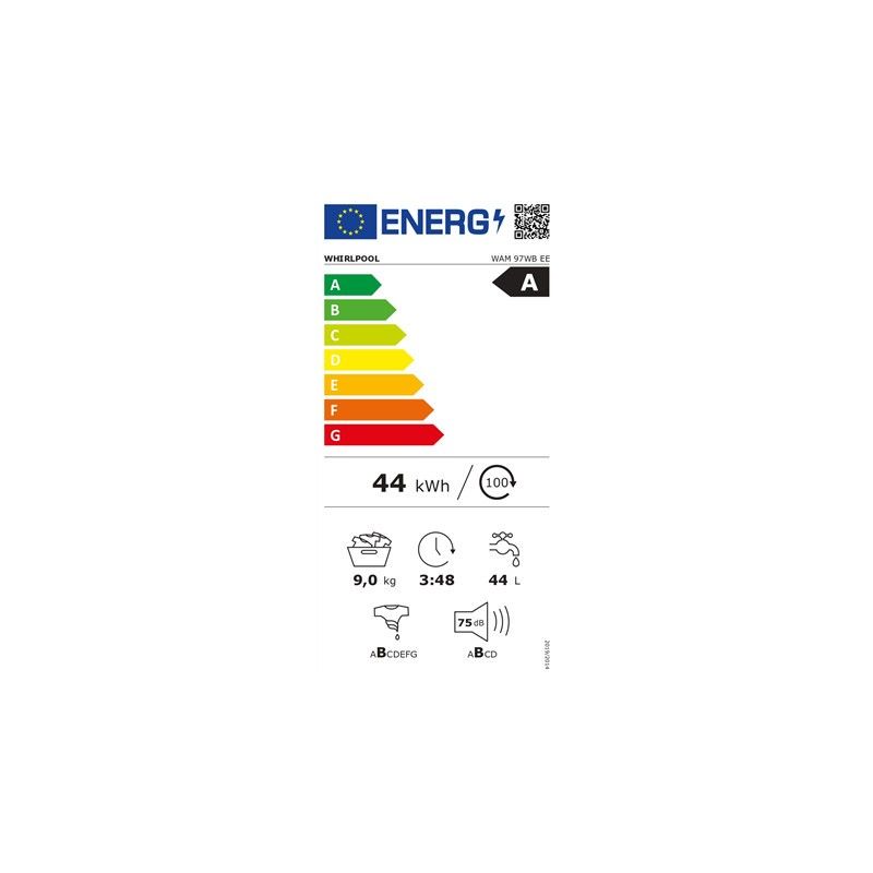 Skalbimo mašina Whirlpool WAM 97WB EE, 9 kg Skalbimo mašina Whirlpool WAM 97WB EE, 9 kg