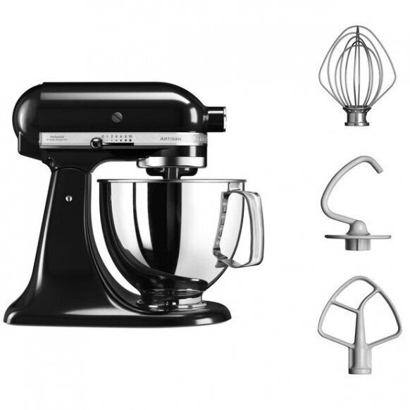 Virtuvinis kombainas KitchenAid Artisan 4.8L, juoda, 5KSM125EOB