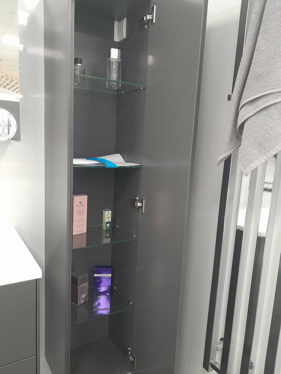 Vonios baldų kompl. Balteco VIDA 2 dalių, grafito spalvos (iš ekspozicijos)