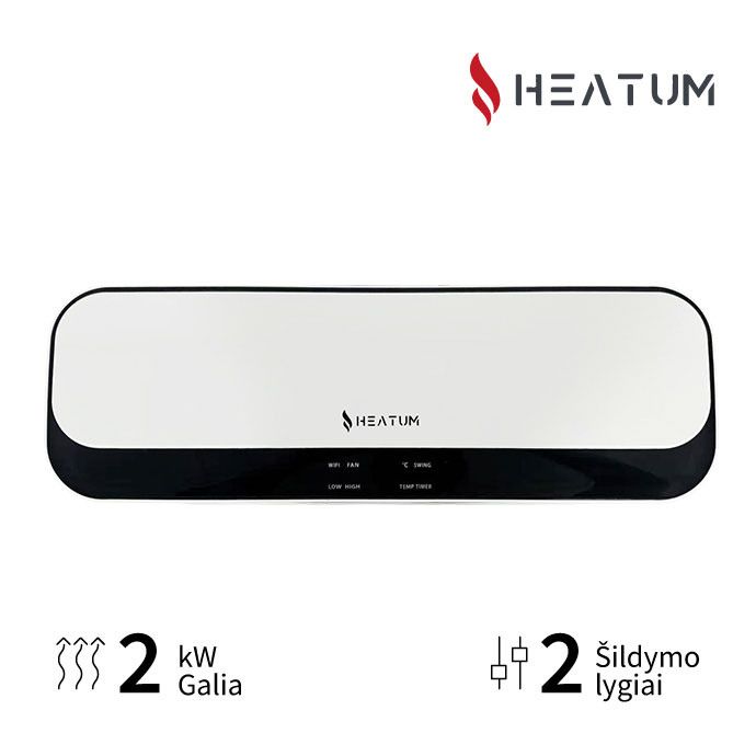 Keraminis sieninis šildytuvas Heatum Avo H2000W WIFI