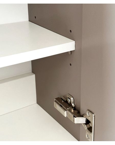 Spintelė po praustuvu Kame MINI, durelių vyriai kairėje, kakavos BU/40x22-L/D15-MN