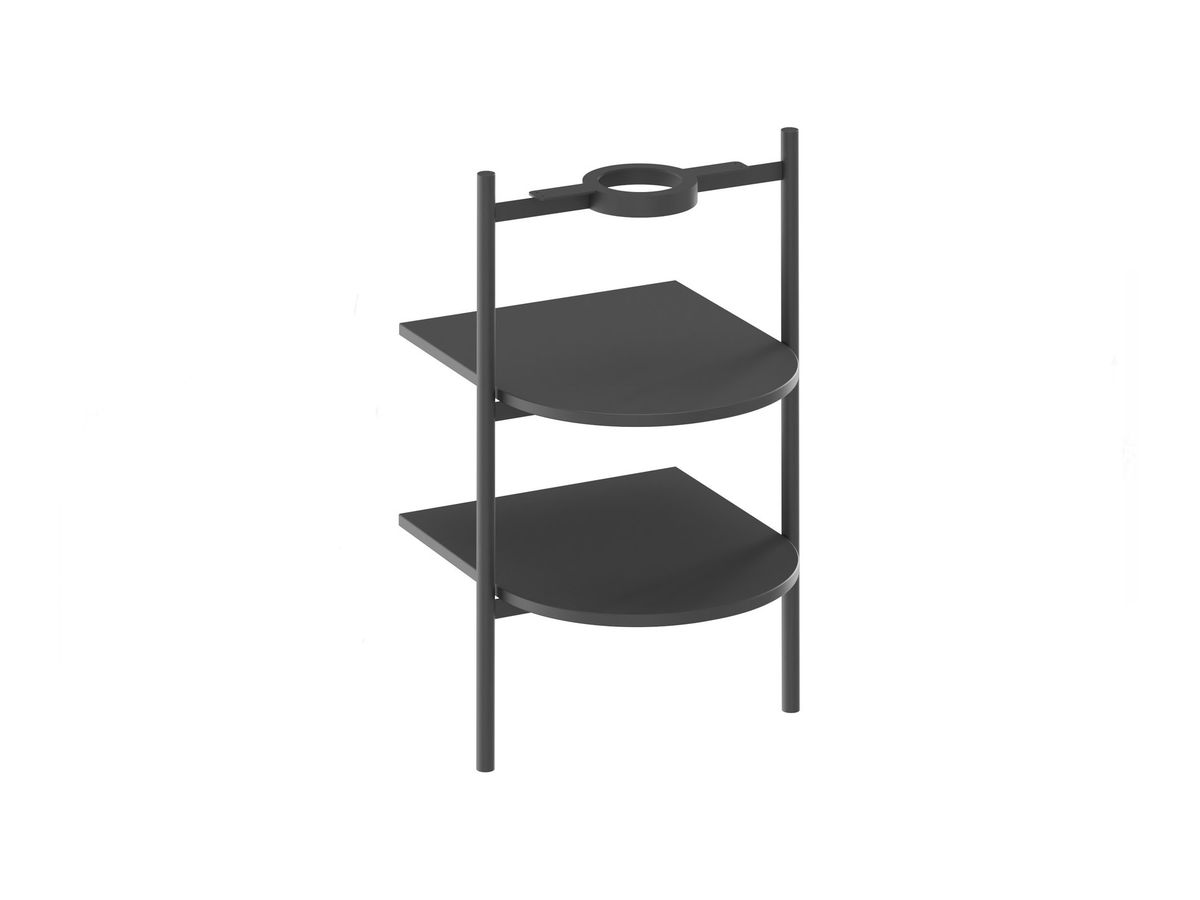 Spintelė po praustuvu Ravak CS Yard 40, matinė juoda, D80000D004