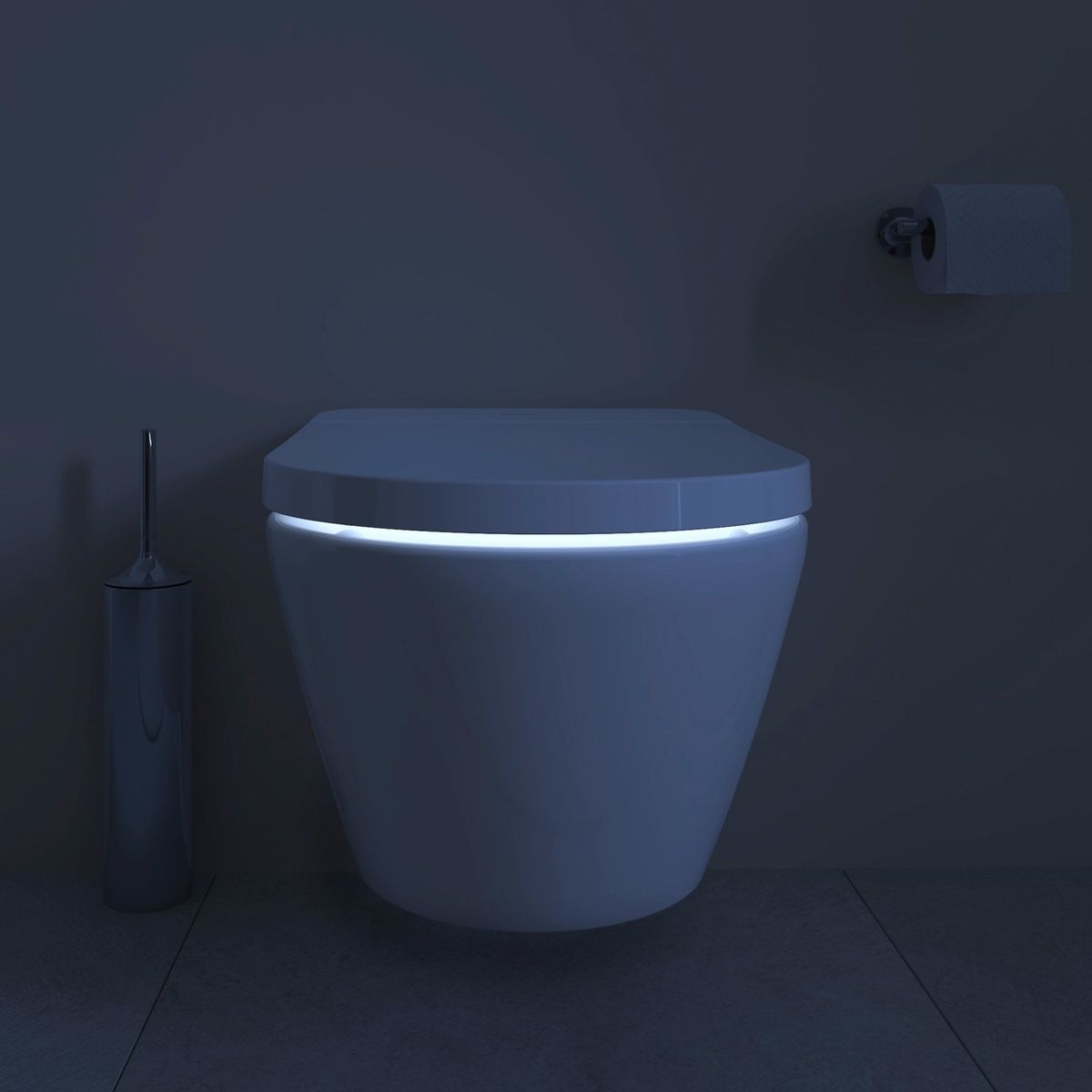 Pakabinamas klozetas Duravit SensoWash D-Neo Compact Rimless su SoftClose dangčiu, baltas 654000012004300