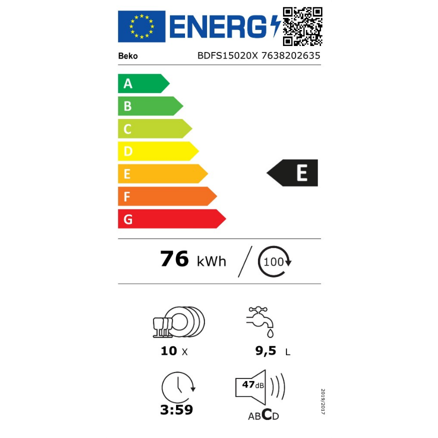 Indaplovė BEKO BDFS15020X