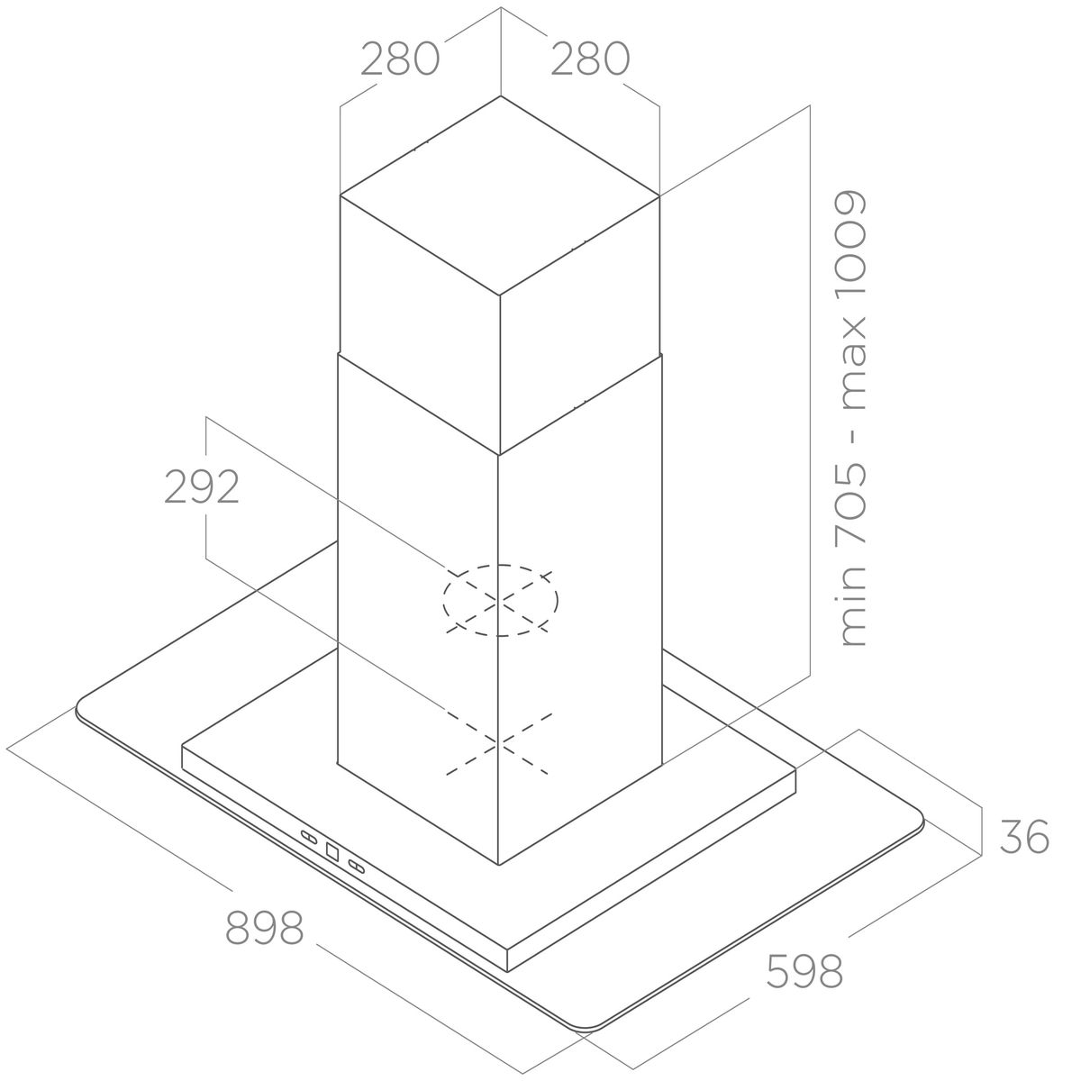 Gartraukis ELICA TRIBE A ISLAND IX/A/90X60